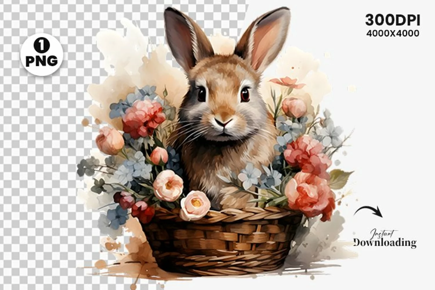 watercolor happy easter spring sublimation
