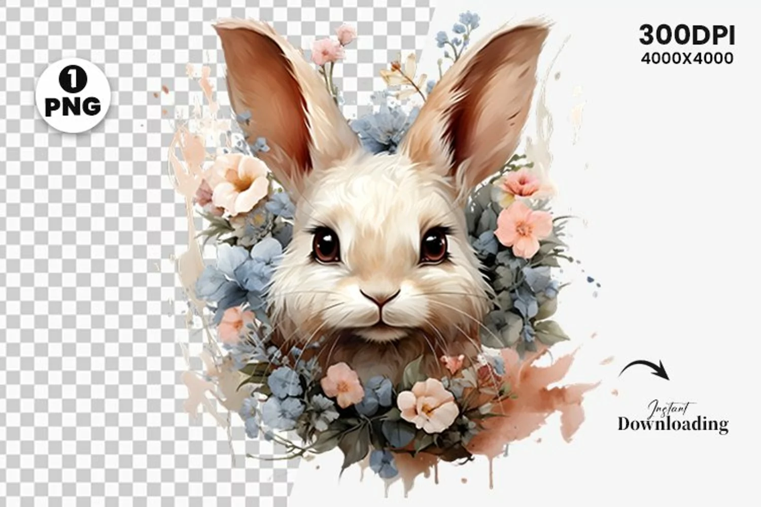 watercolor happy easter spring sublimation