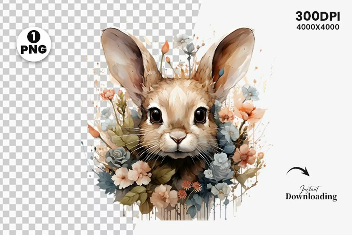 watercolor happy easter spring sublimation