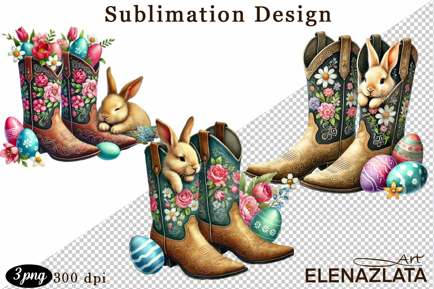 Watercolor easter, easter clipart product image 1