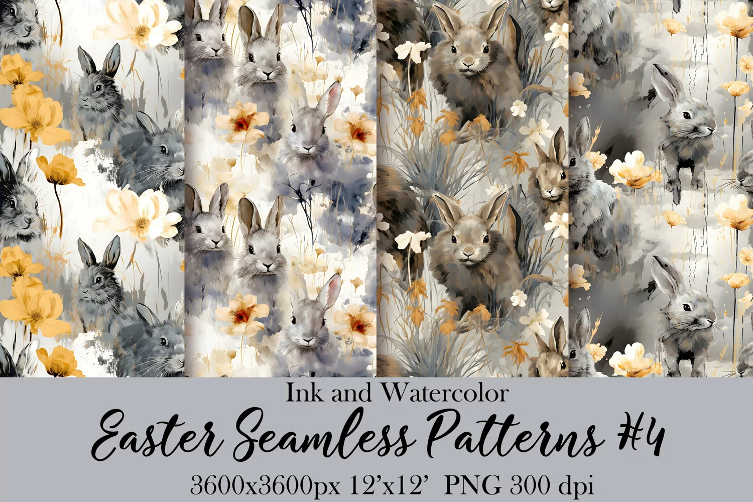 Watercolor Easter Seamless Paper Sublimation|PNG Patterns product image 1