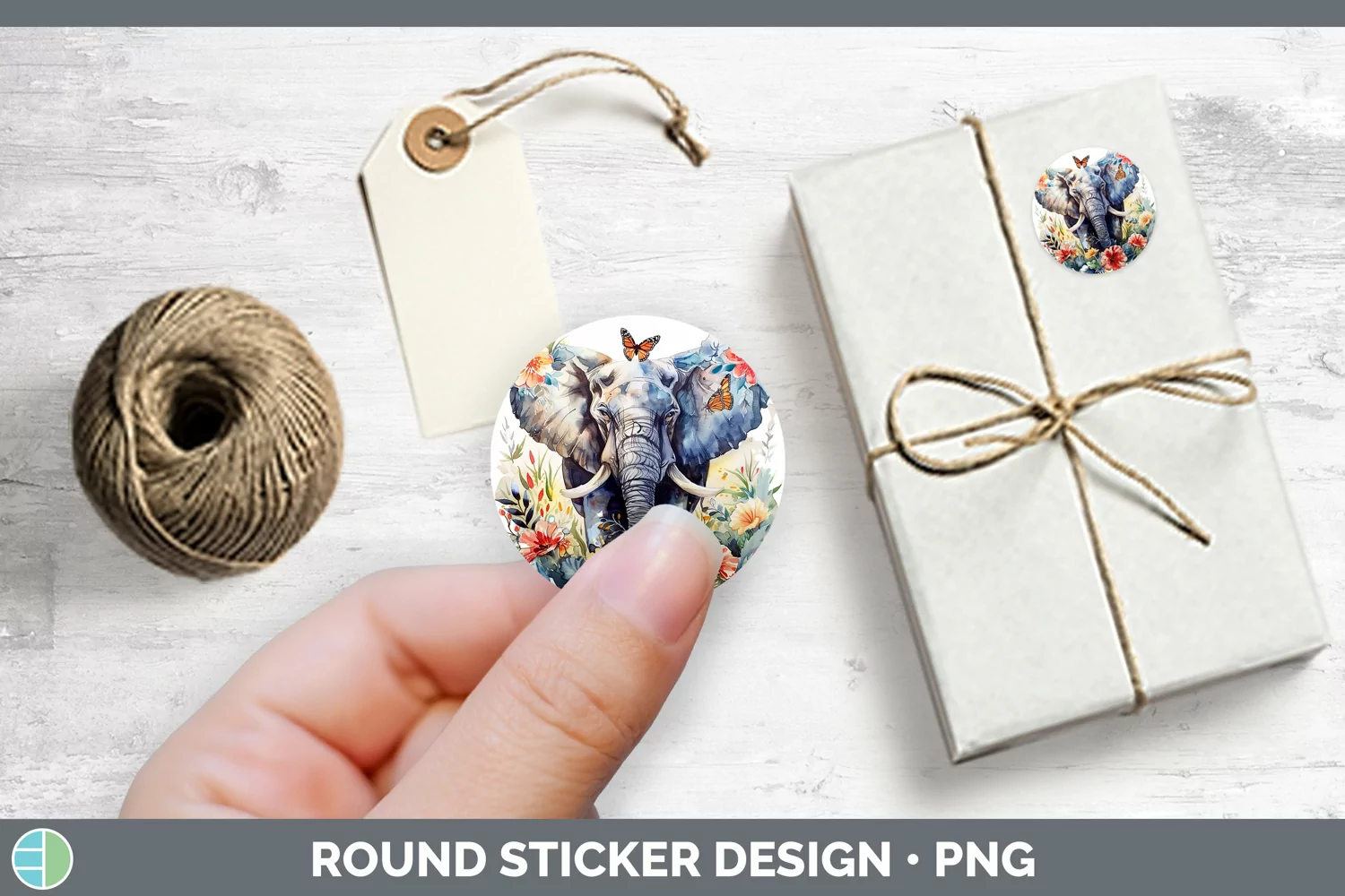 GorgeousWatercolor Stickers design.