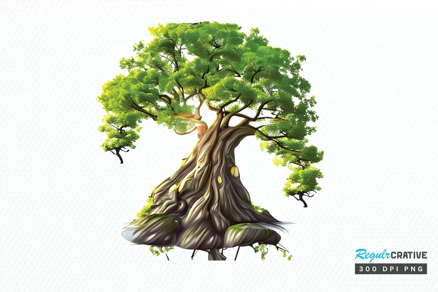 Watercolor Fairy Tree PNG Clipart product image 1