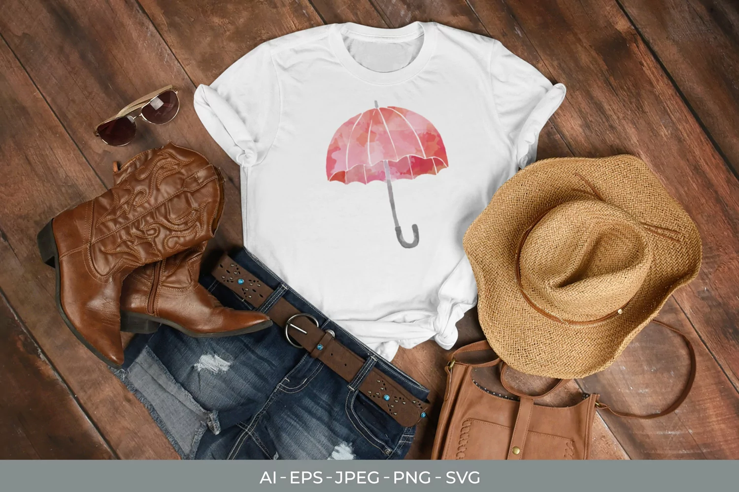 Fall Vibes Watercolor SVG File product image 1