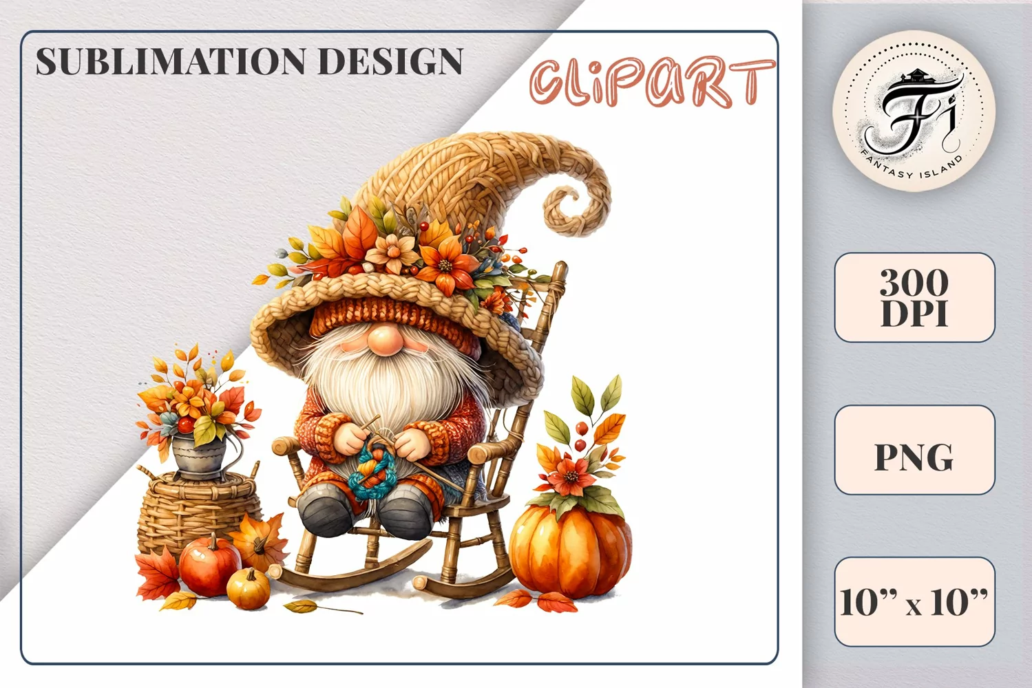 Explore our cozy watercolor clipart featuring a fall gnome and festive pumpkin. Perfect for Thanksgiving crafts, invitations, scrapbooking, and creative autumn projects.
