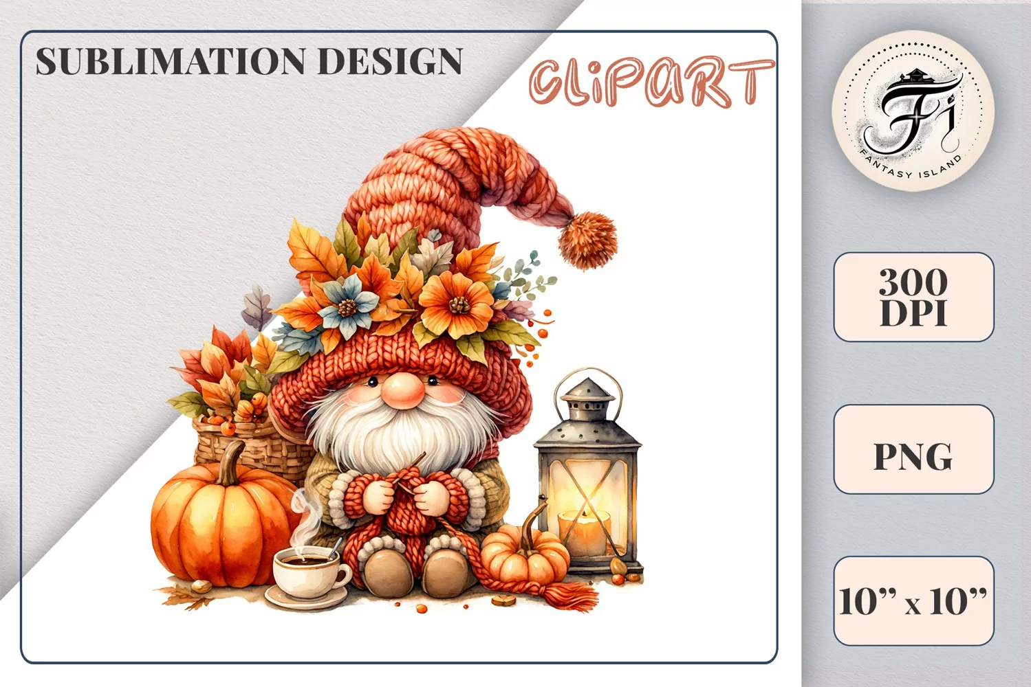 Explore our cozy watercolor clipart featuring a fall gnome and festive pumpkin. Perfect for Thanksgiving crafts, invitations, scrapbooking, and creative autumn projects.