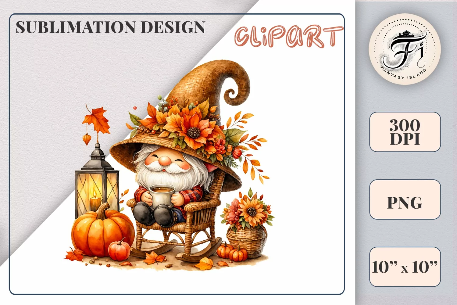 Explore our cozy watercolor clipart featuring a fall gnome and festive pumpkin. Perfect for Thanksgiving crafts, invitations, scrapbooking, and creative autumn projects.