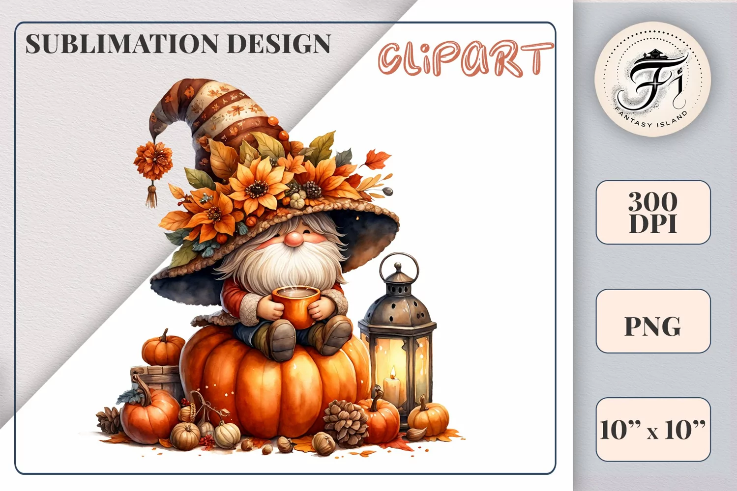 Explore our cozy watercolor clipart featuring a fall gnome and festive pumpkin. Perfect for Thanksgiving crafts, invitations, scrapbooking, and creative autumn projects.