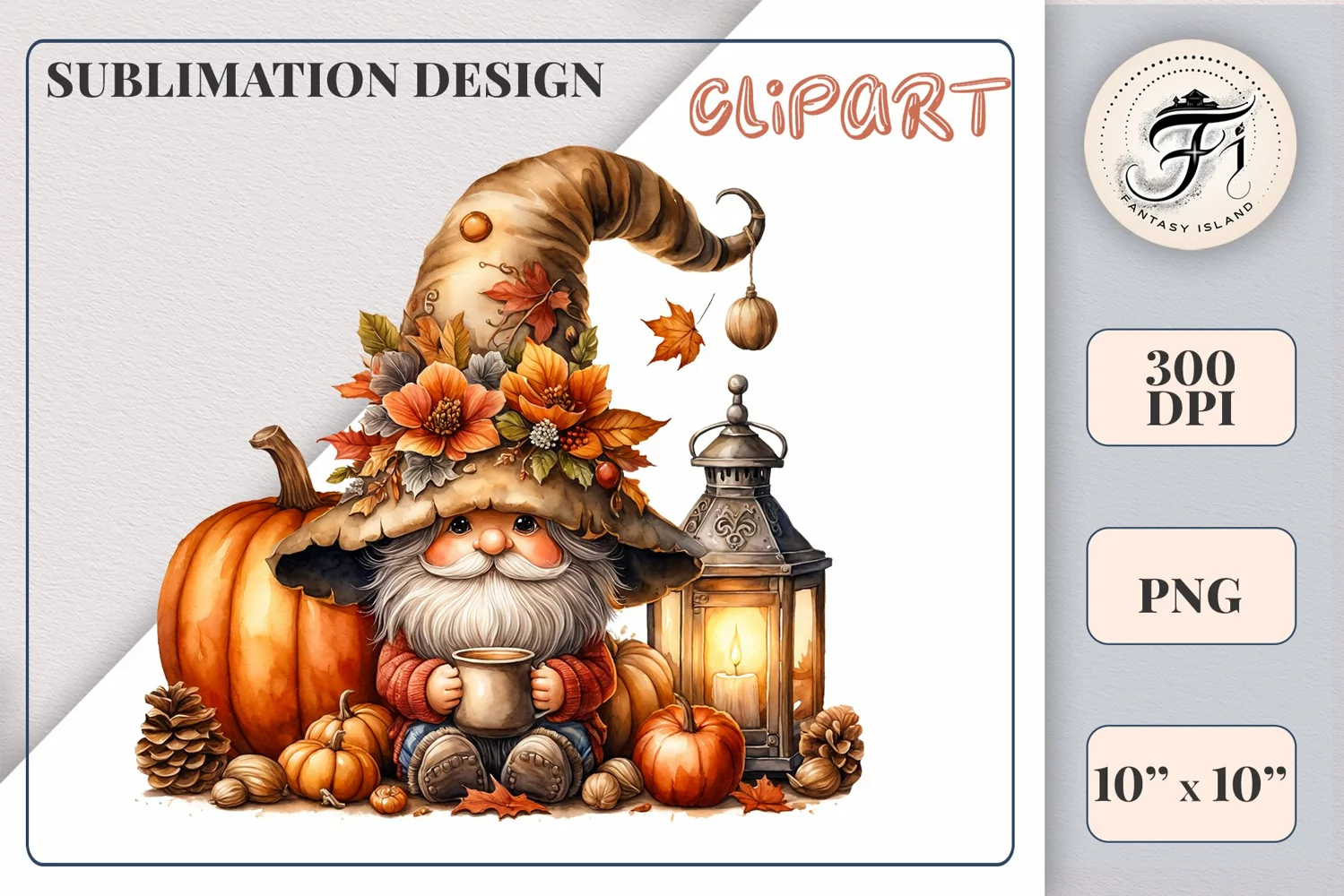Explore our cozy watercolor clipart featuring a fall gnome and festive pumpkin. Perfect for Thanksgiving crafts, invitations, scrapbooking, and creative autumn projects.