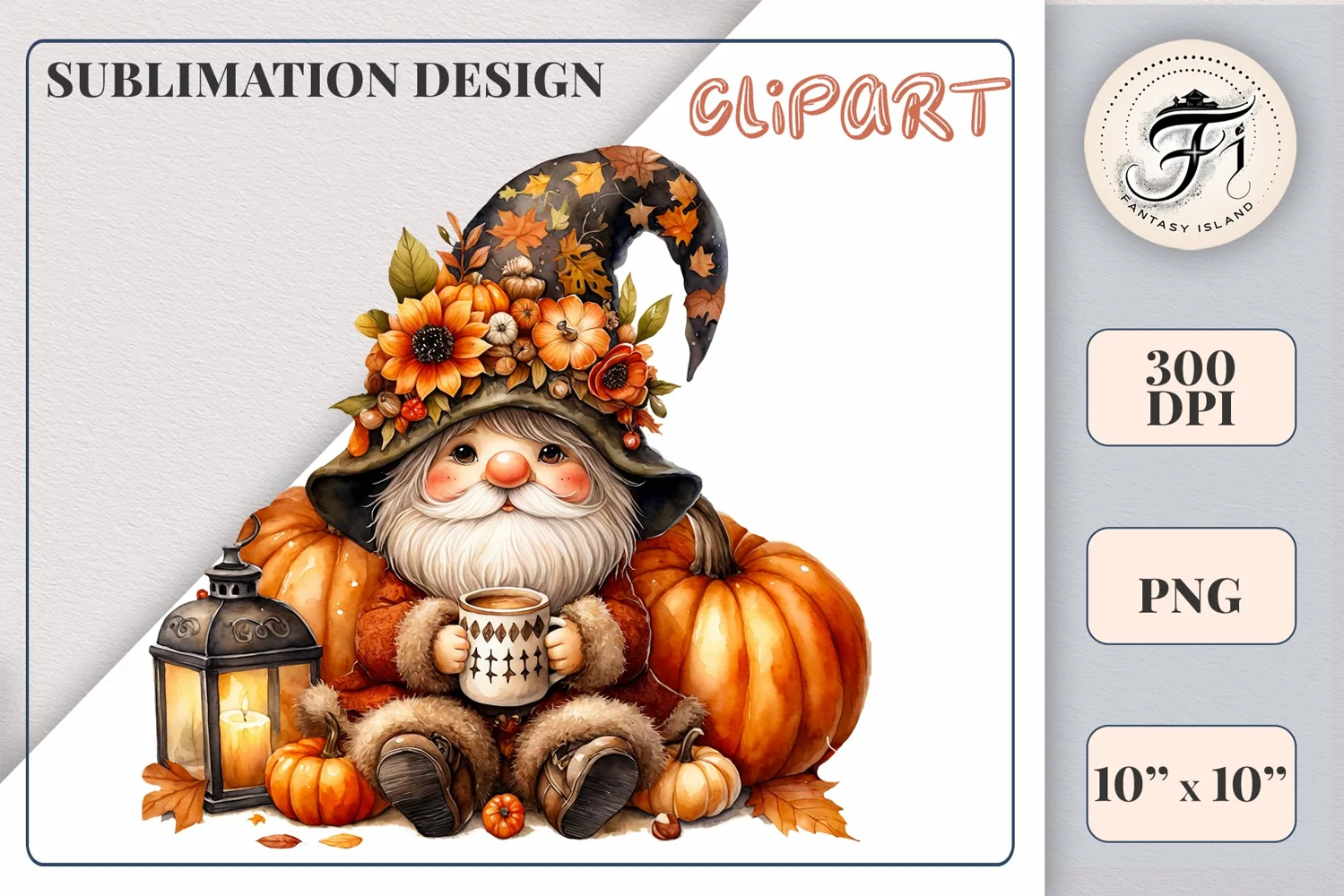 Explore our cozy watercolor clipart featuring a fall gnome and festive pumpkin. Perfect for Thanksgiving crafts, invitations, scrapbooking, and creative autumn projects.