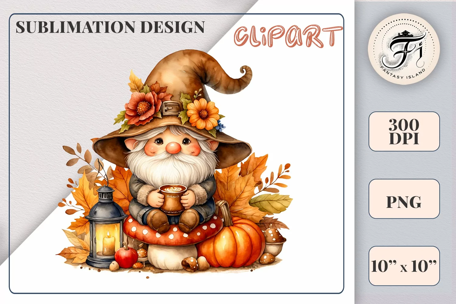 Explore our cozy watercolor clipart featuring a fall gnome and festive pumpkin. Perfect for Thanksgiving crafts, invitations, scrapbooking, and creative autumn projects.