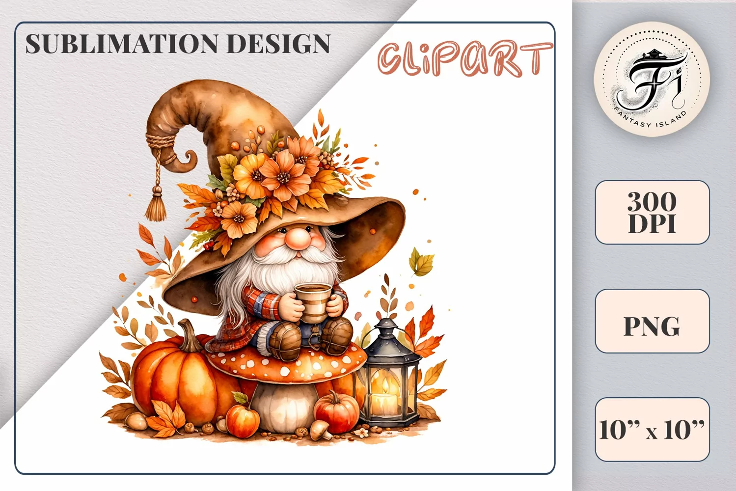 Explore our cozy watercolor clipart featuring a fall gnome and festive pumpkin. Perfect for Thanksgiving crafts, invitations, scrapbooking, and creative autumn projects.