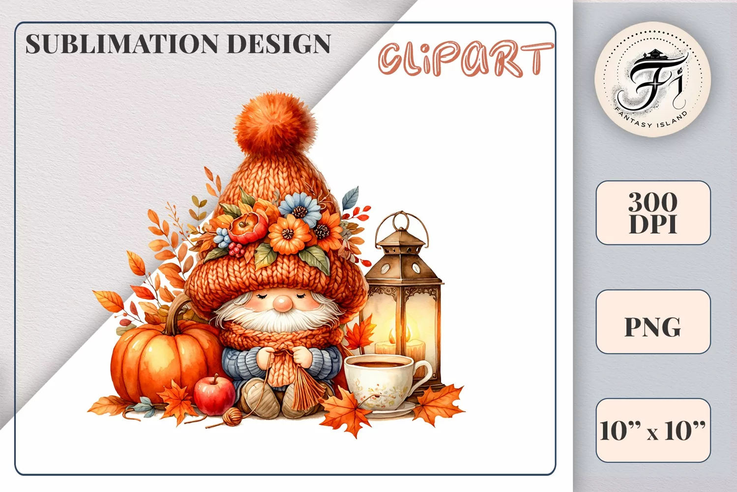 Explore our cozy watercolor clipart featuring a fall gnome and festive pumpkin. Perfect for Thanksgiving crafts, invitations, scrapbooking, and creative autumn projects.