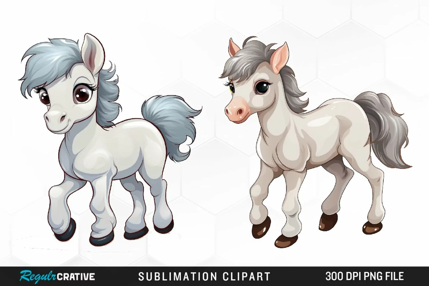 Watercolor Farm Animals Clipart product image 1