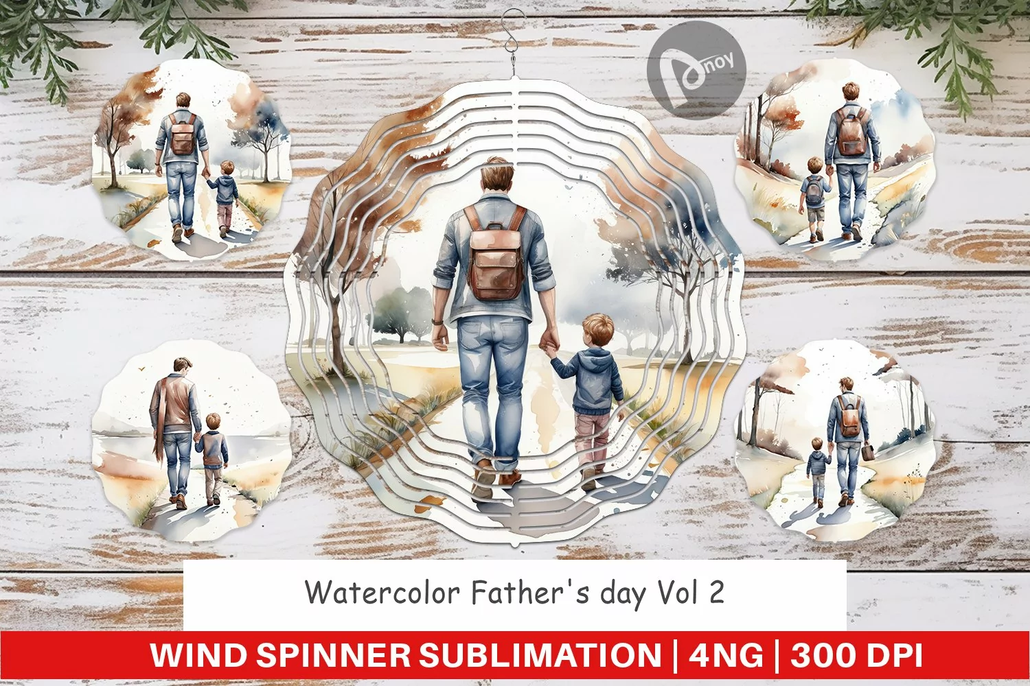 Wind Spinner Father Day Watercolor product image 1
