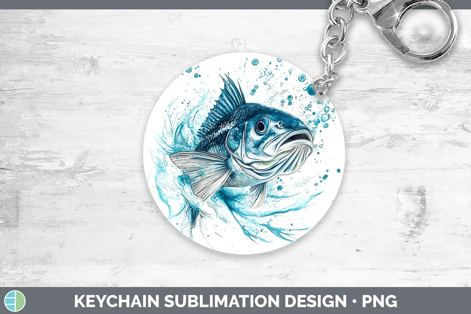 GorgeousWatercolor Keychain design.