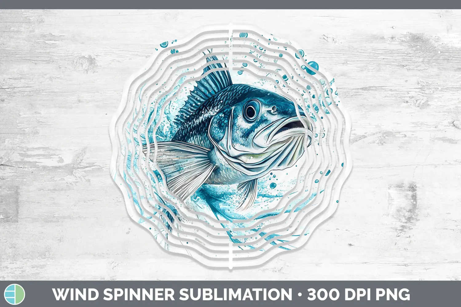 GorgeousWatercolor Wind Spinner design.