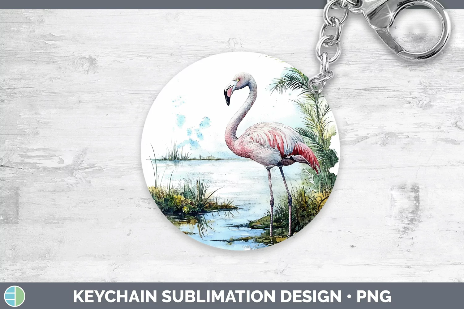 GorgeousWatercolor Keychain design.