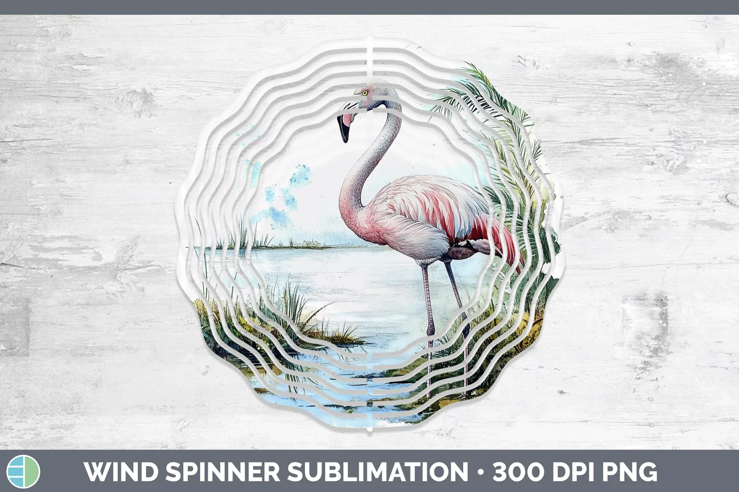 GorgeousWatercolor Wind Spinner design.