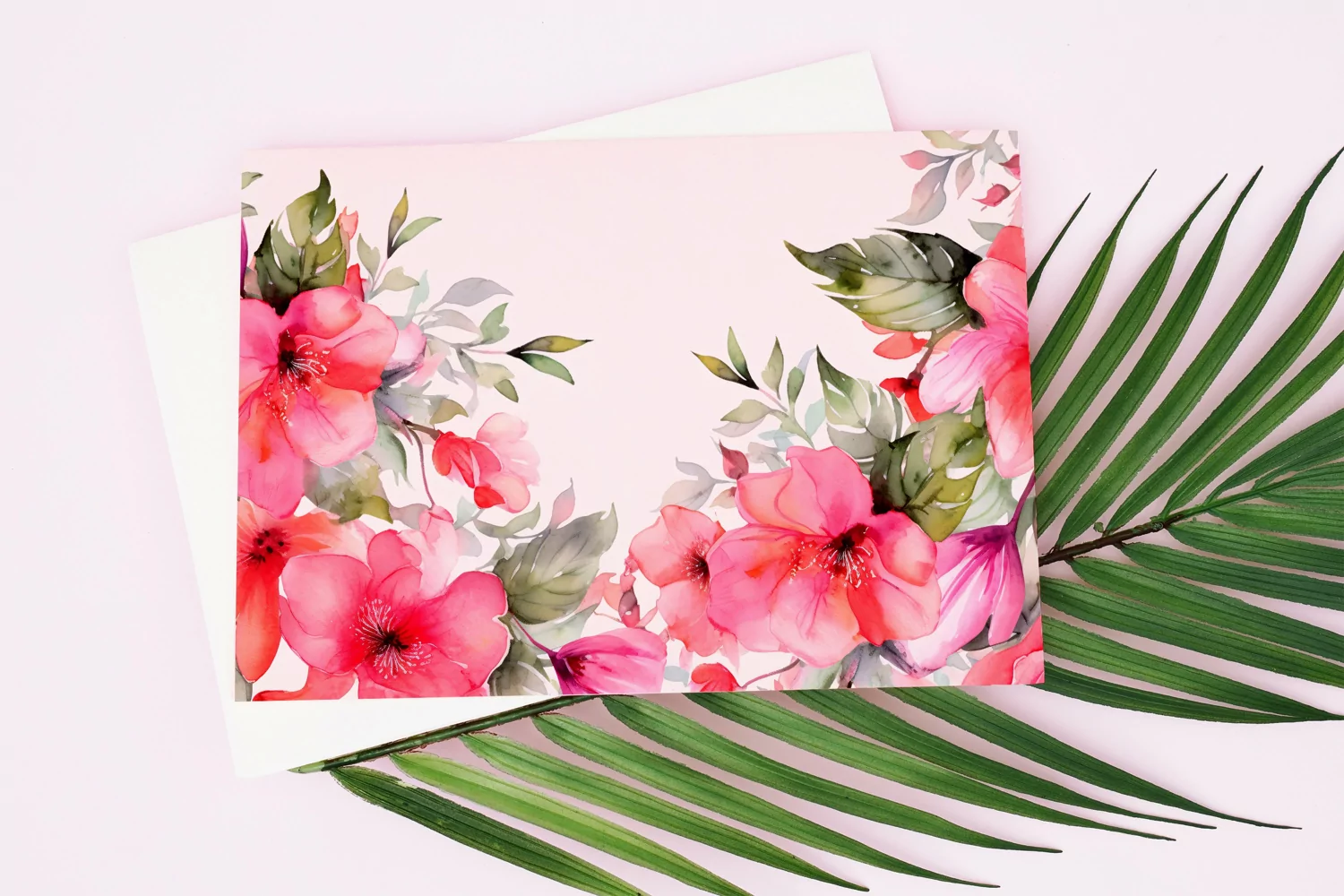 Watercolor Floral Border for wedding invitations product image 1