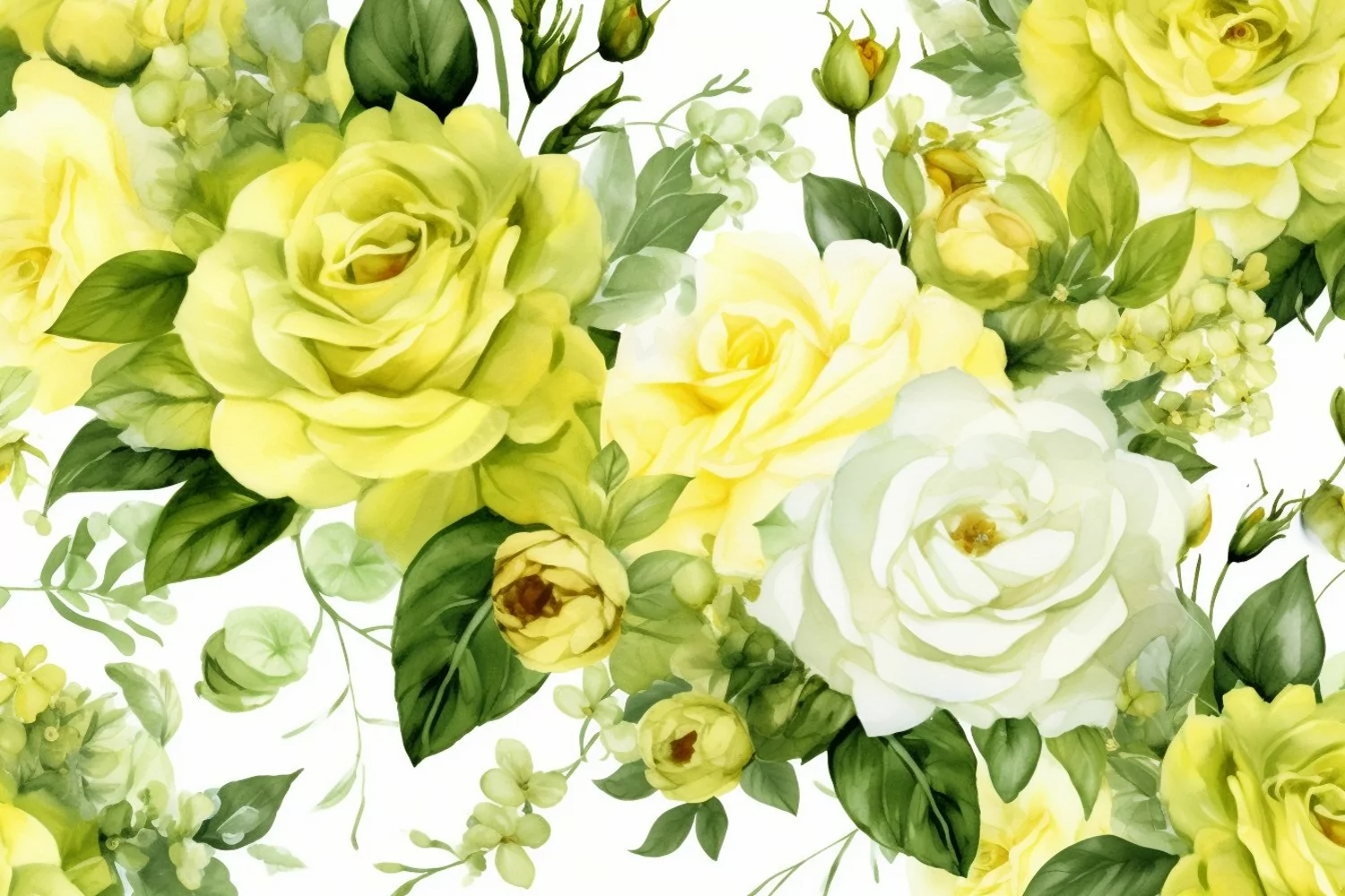 Watercolor Flowers Bouquets, illustration Background product image 1