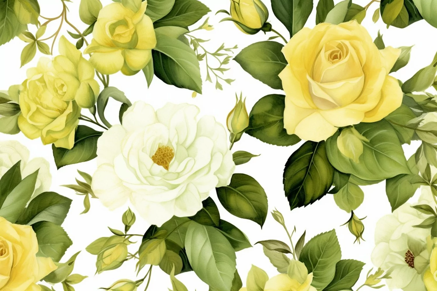 Watercolor Flowers Bouquets, illustration Background product image 1