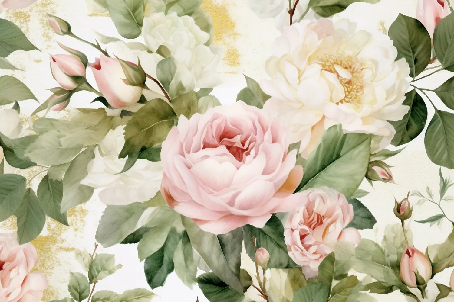 Watercolor Flowers Bouquets, illustration Background product image 1