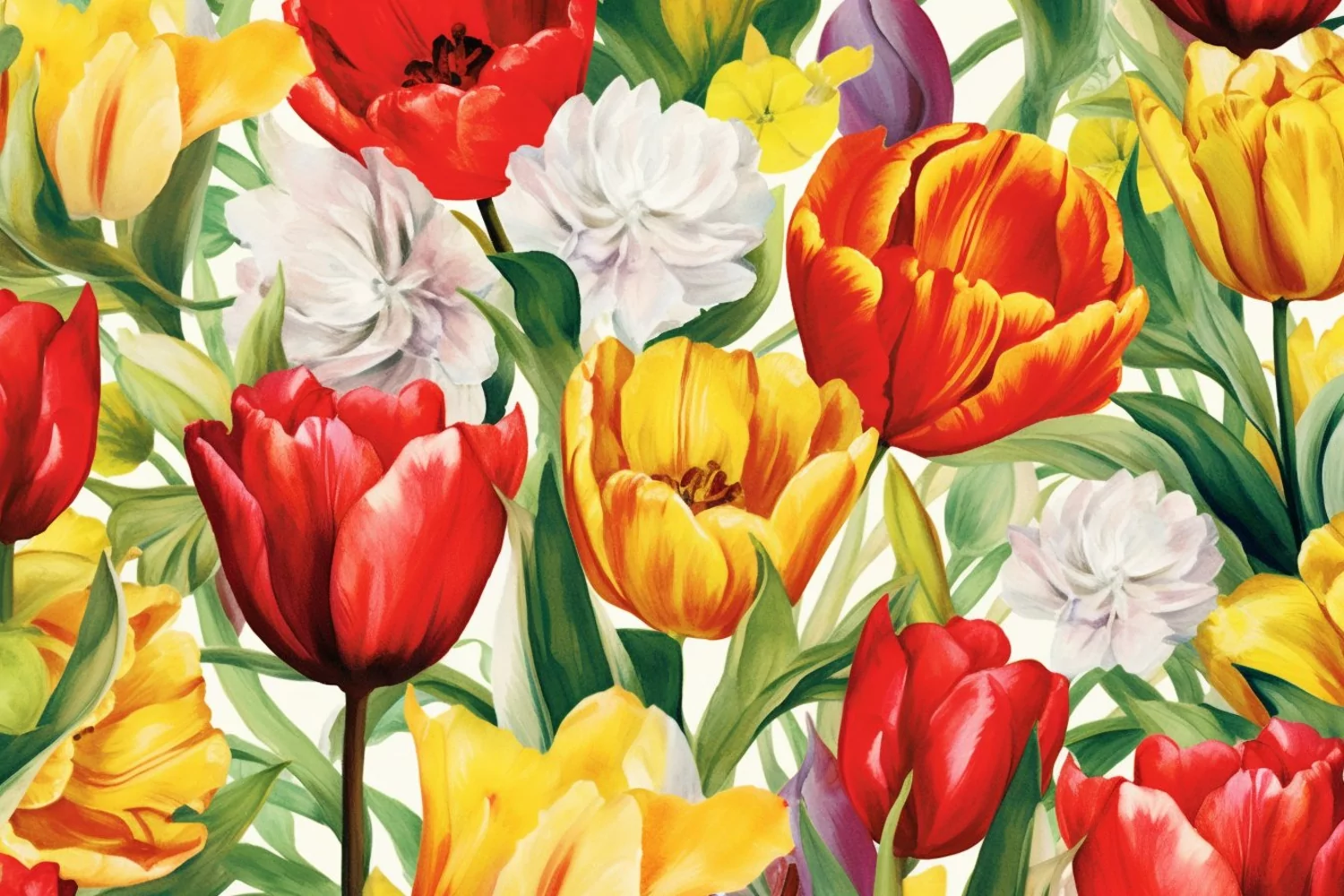 Watercolor Flowers Bouquets, illustration Background product image 1