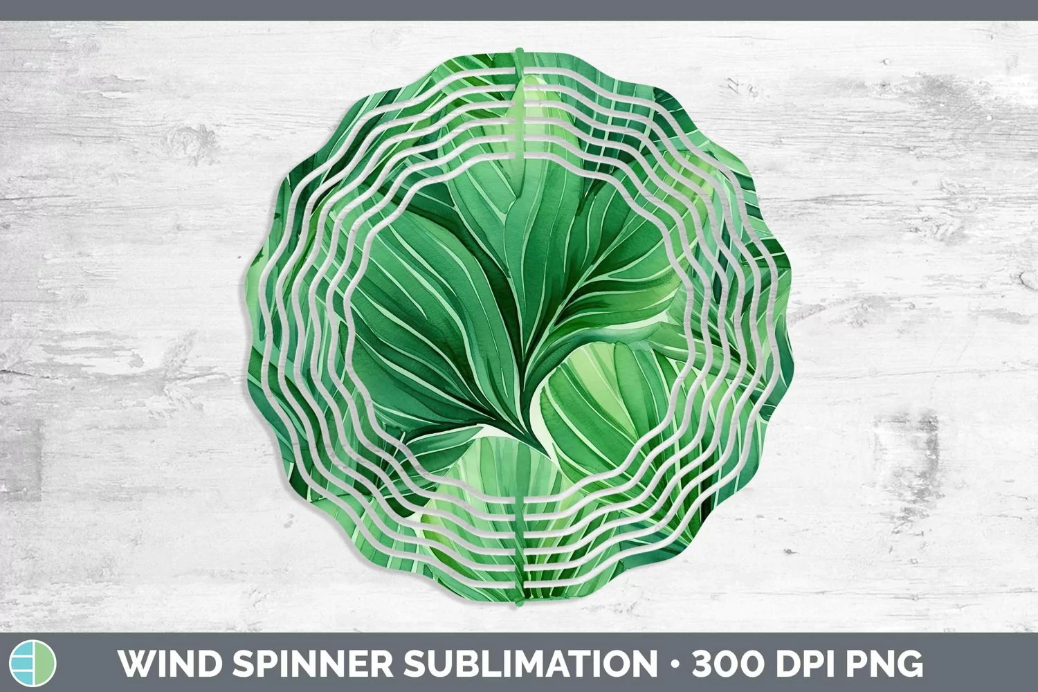 GorgeousWatercolor Flowers Wind Spinner design.