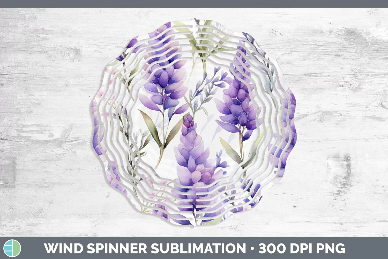 GorgeousWatercolor Flowers Wind Spinner design.