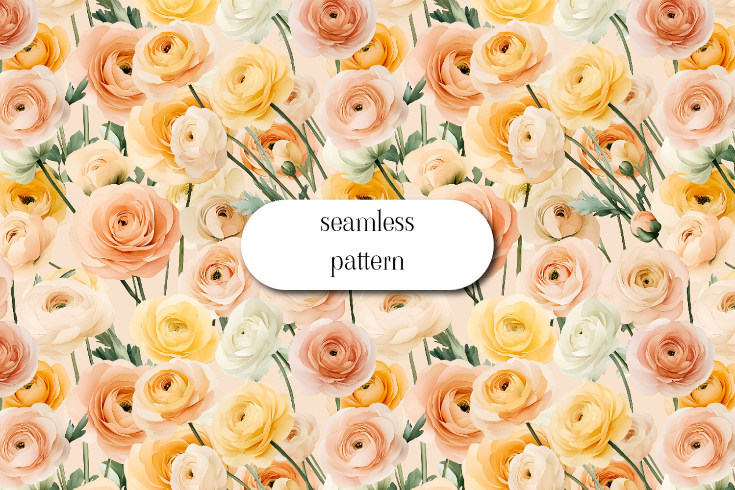 Wildflowers Digital Paper , Flowers Scrapbook, Meadow paper product image 1