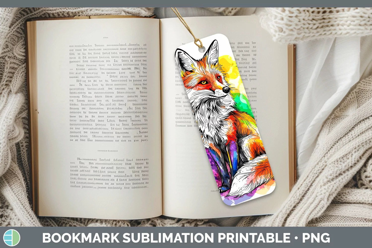GorgeousWatercolor Bookmark design.