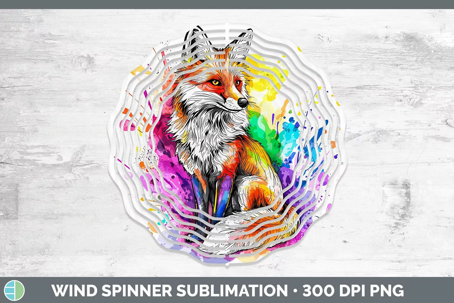 GorgeousWatercolor Wind Spinner design.