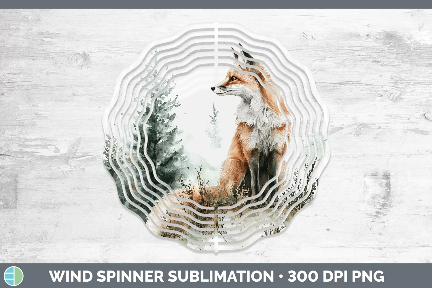 GorgeousWatercolor Wind Spinner design.