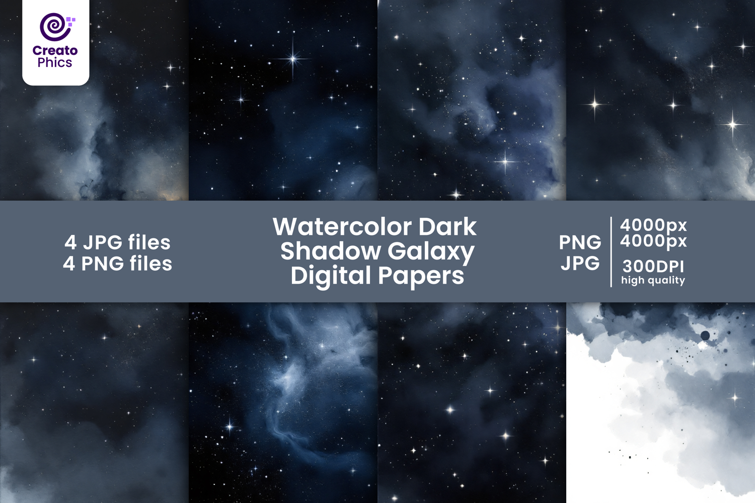 watercolor-galaxy-digital papers-pattern-digital paper-background-texture-scrapbook paper