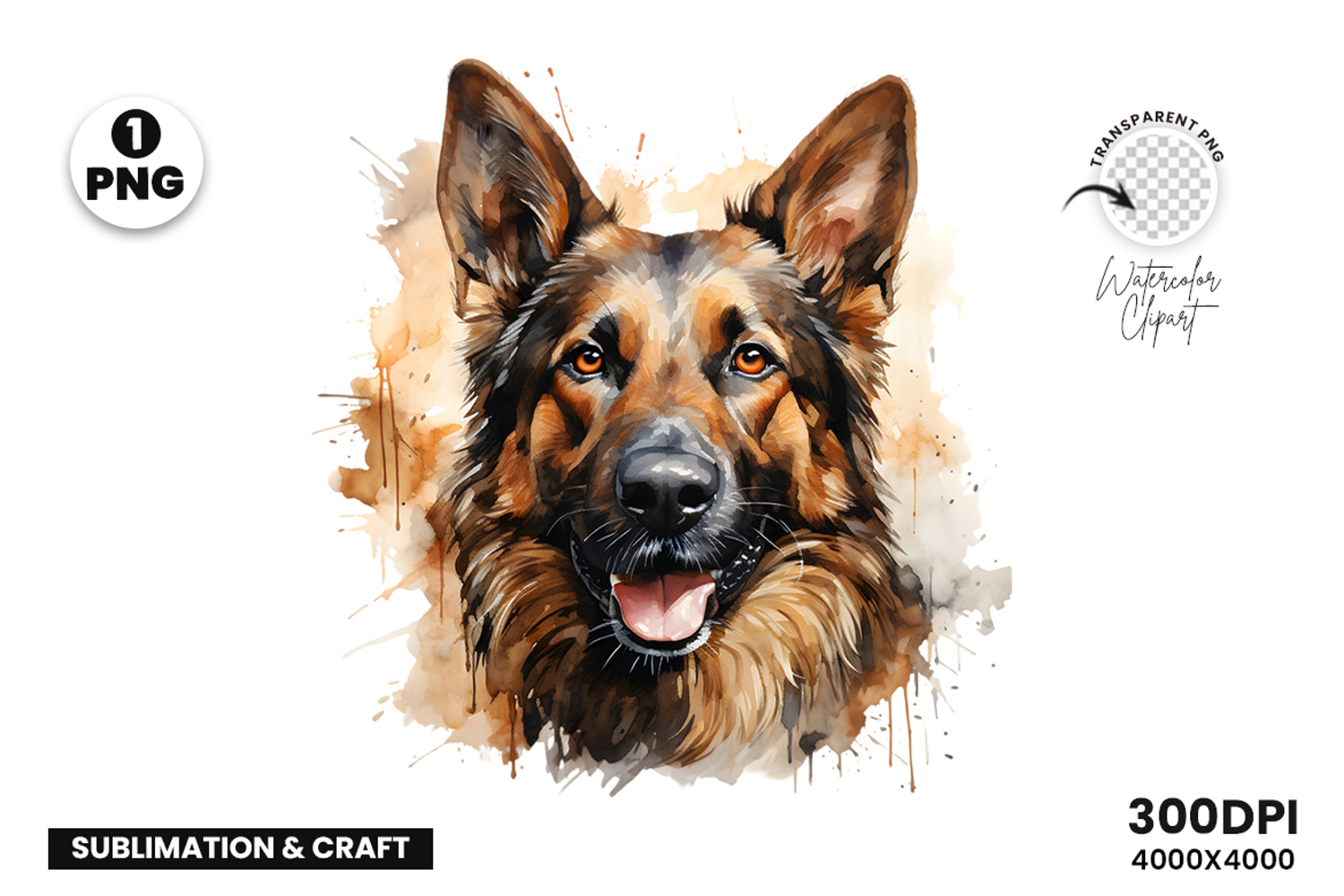 watercolor german shepherd clipart, german shepherd png, dog clipart watercolor, german shepherd sublimation, police dog digital art, german shepherd printable png, pet lover sublimation, cute german shepherd art, german shepherd digital clipart, loyal do