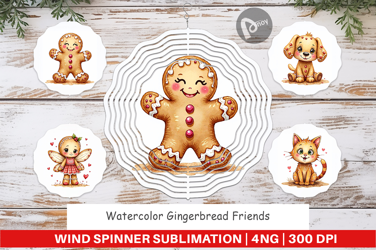Gingerbread Friends Wind Spinner product image 1