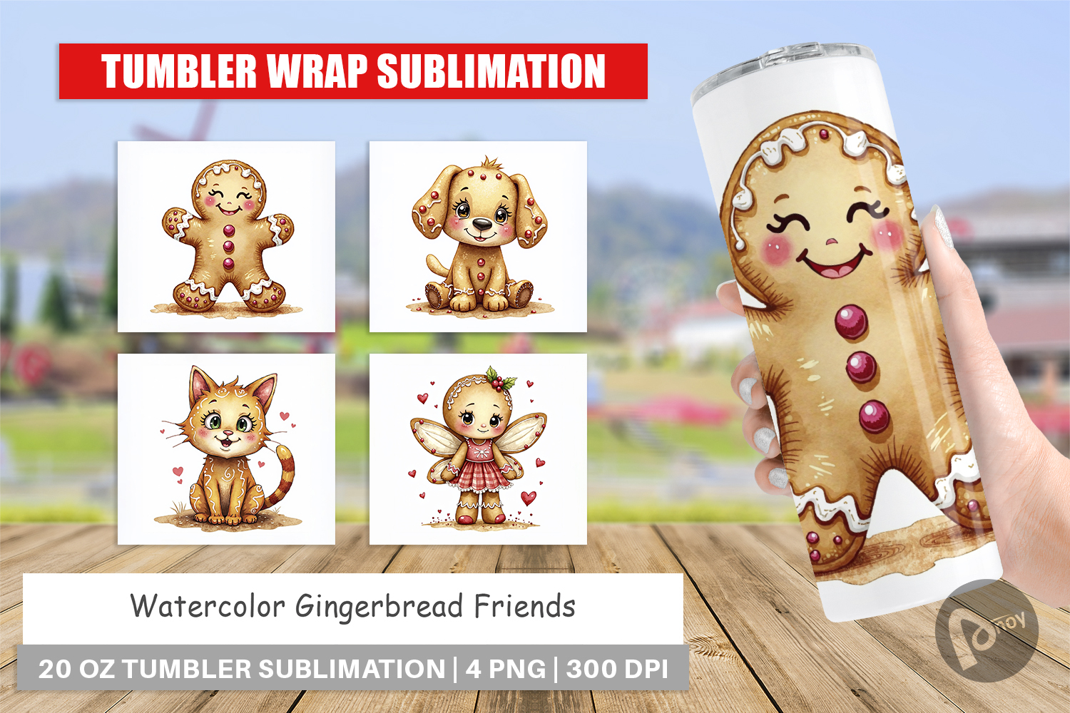 Gingerbread Friends Tumbler product image 1