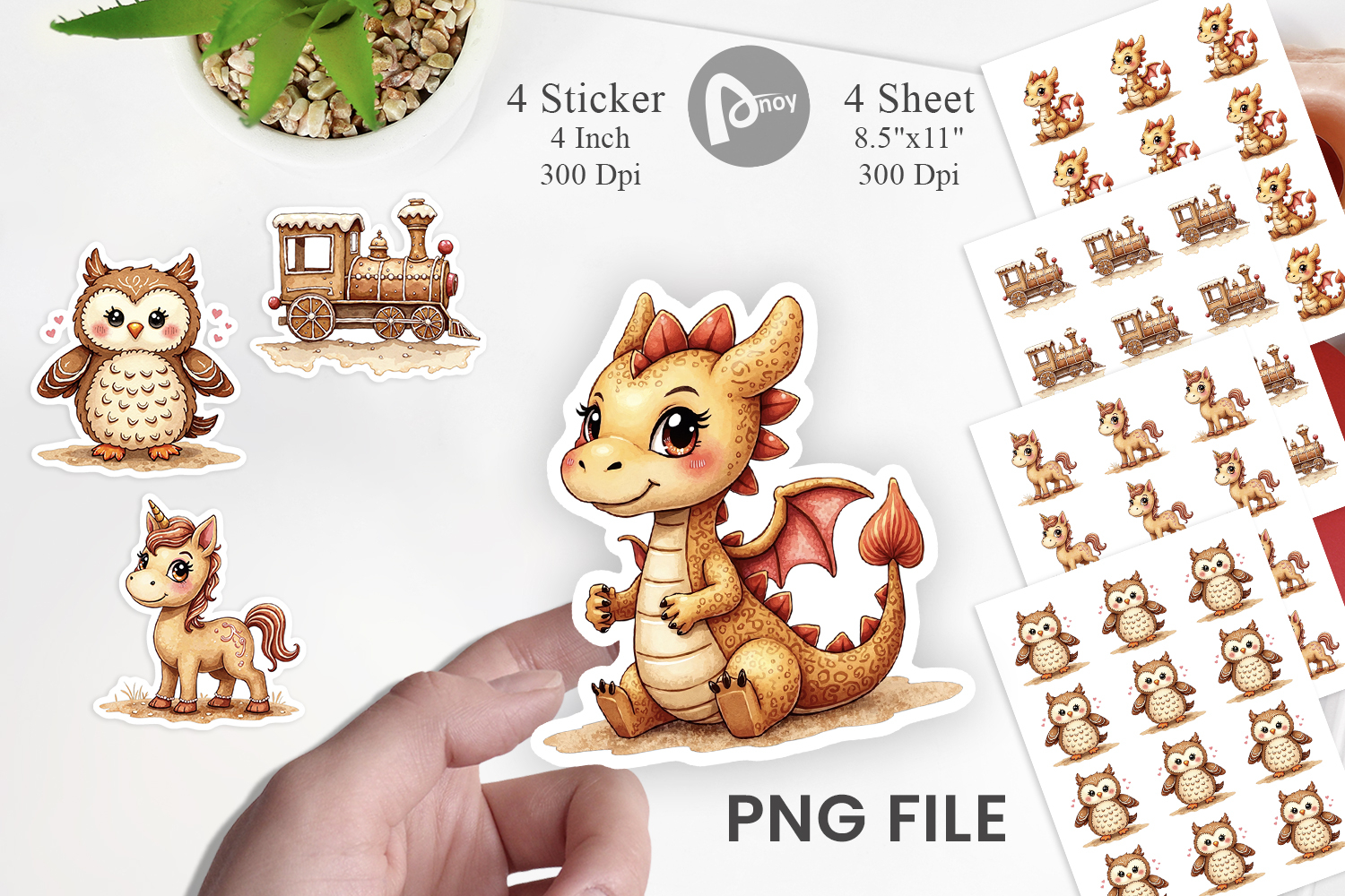 Gingerbread Friends Sticker product image 1