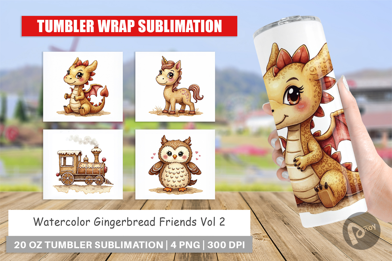 Gingerbread Friends Tumbler product image 1