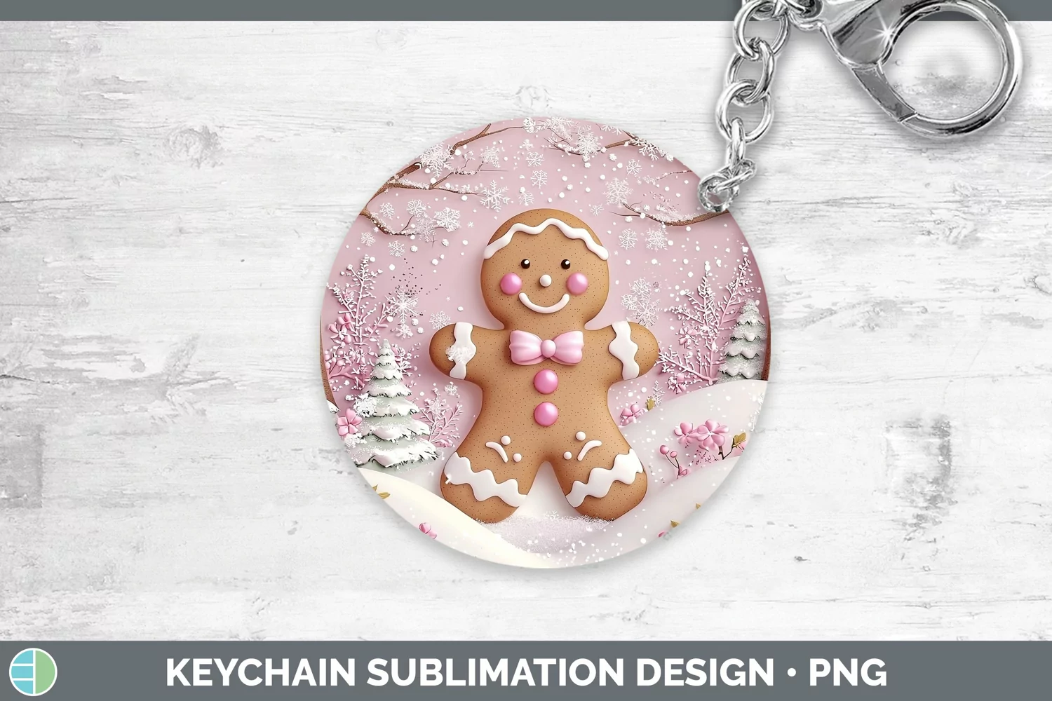 GorgeousWatercolor Keychain design.
