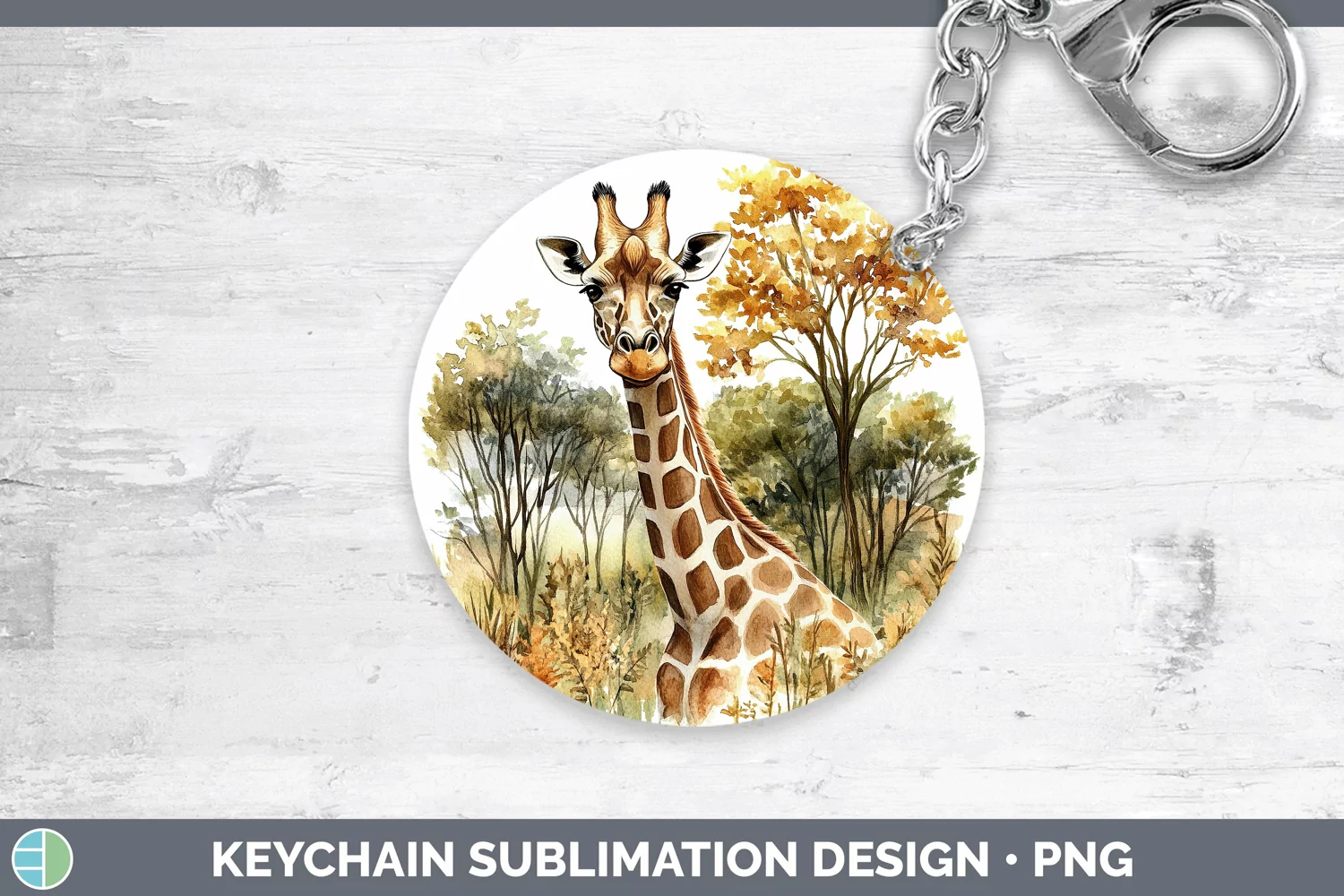 GorgeousWatercolor Keychain design.
