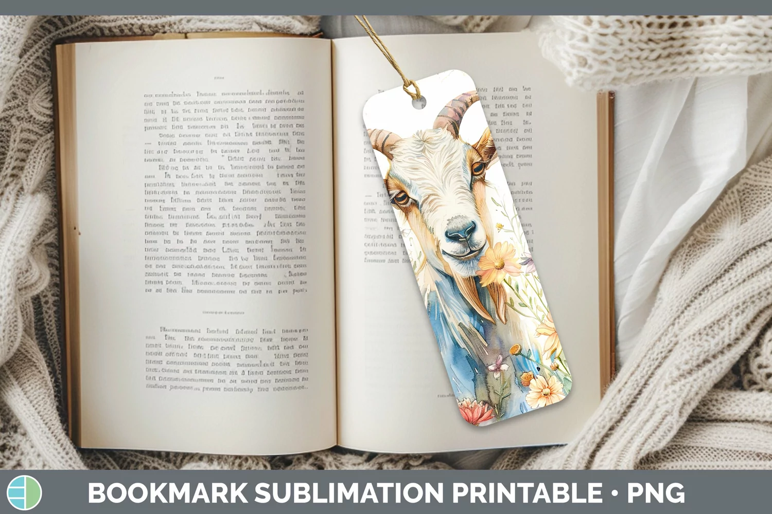 GorgeousWatercolor Bookmark design.
