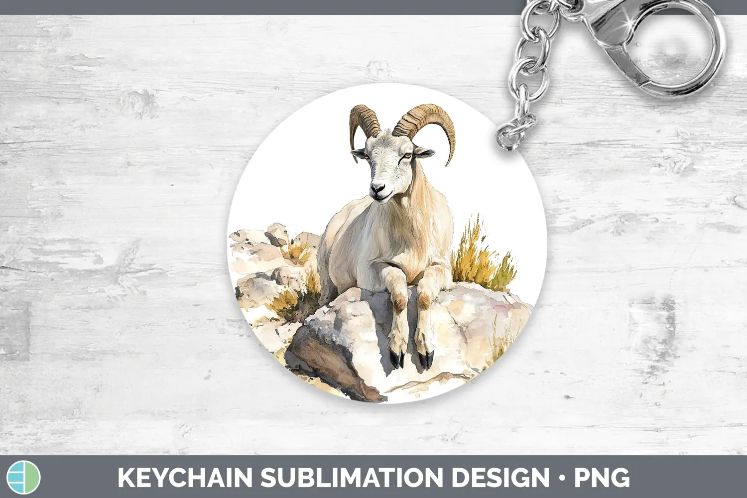 GorgeousWatercolor Keychain design.