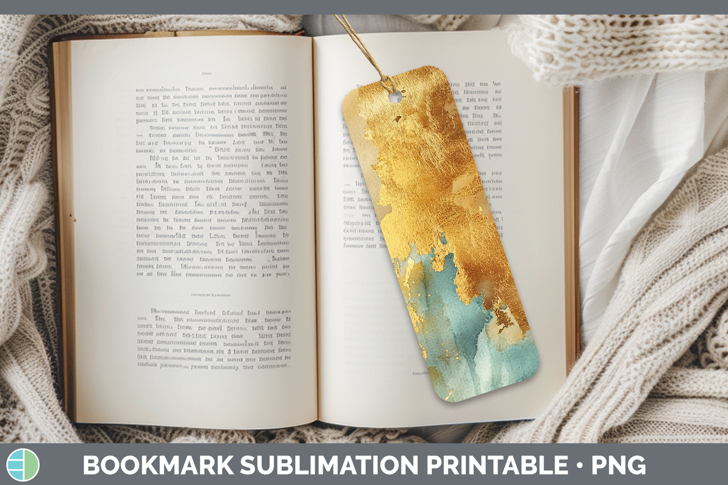 GorgeousWatercolor Bookmark design.