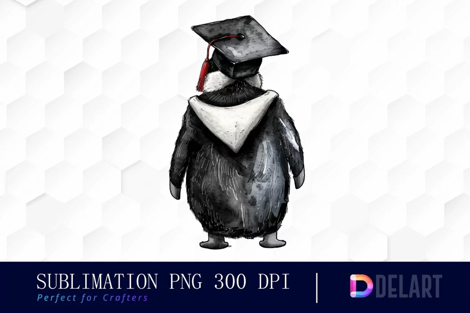 Graduation Animals Back View Graphics Clipart product image 1