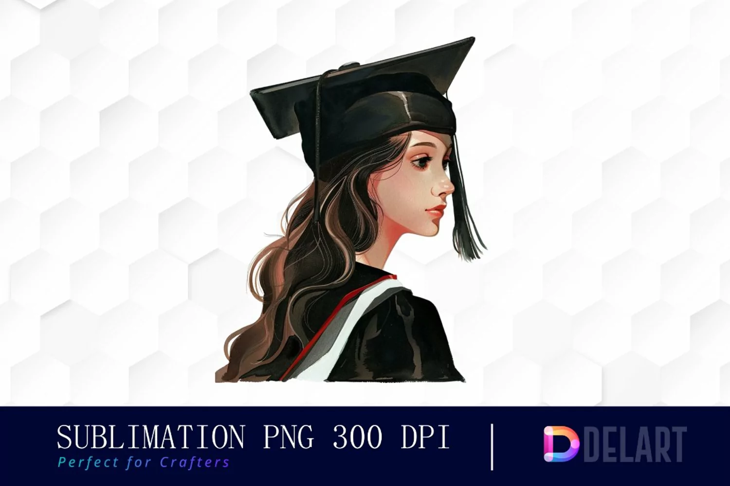 Graduation Girl Design Clipart product image 1