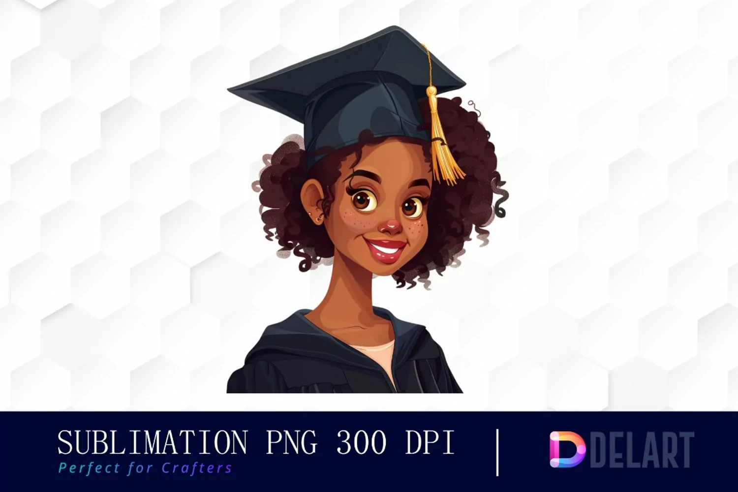 Graduation Girl Design Clipart product image 1