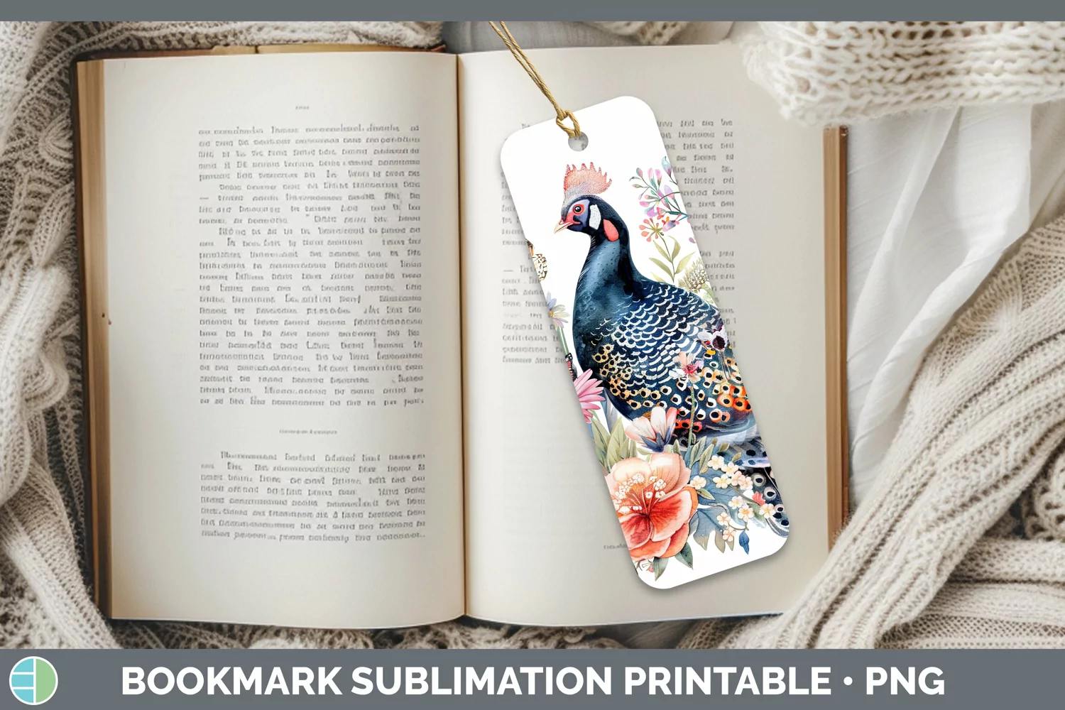 GorgeousWatercolor Bookmark design.