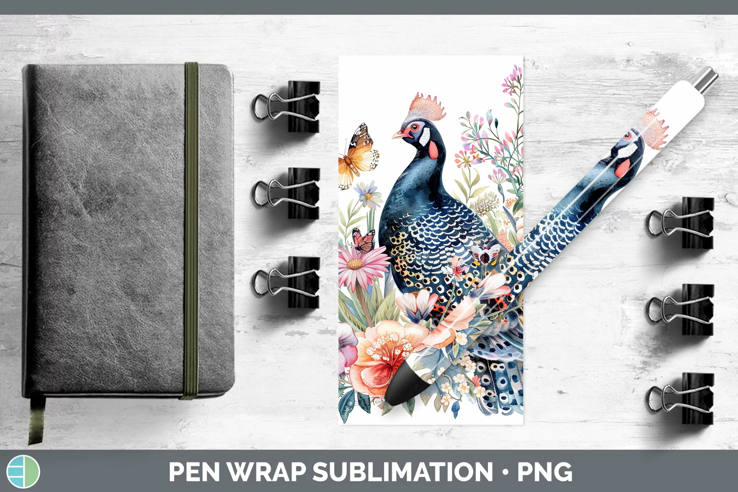 GorgeousWatercolor Pen Wrap design.